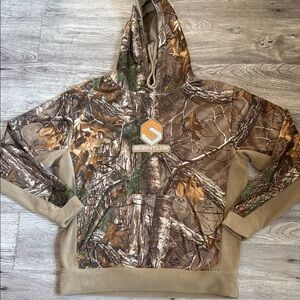 Realtree Camo Hoodie in Brown and Tan